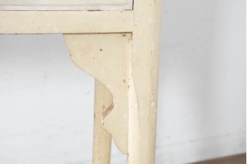 和製ヴィンテージ　カフェ風インテリアが叶う小振りな三面ガラスケビントガラスケース　(R-083514)