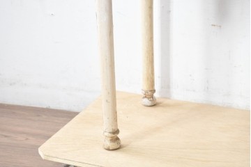 和製ヴィンテージ　カフェ風インテリアが叶う小振りな三面ガラスケビントガラスケース　(R-083514)