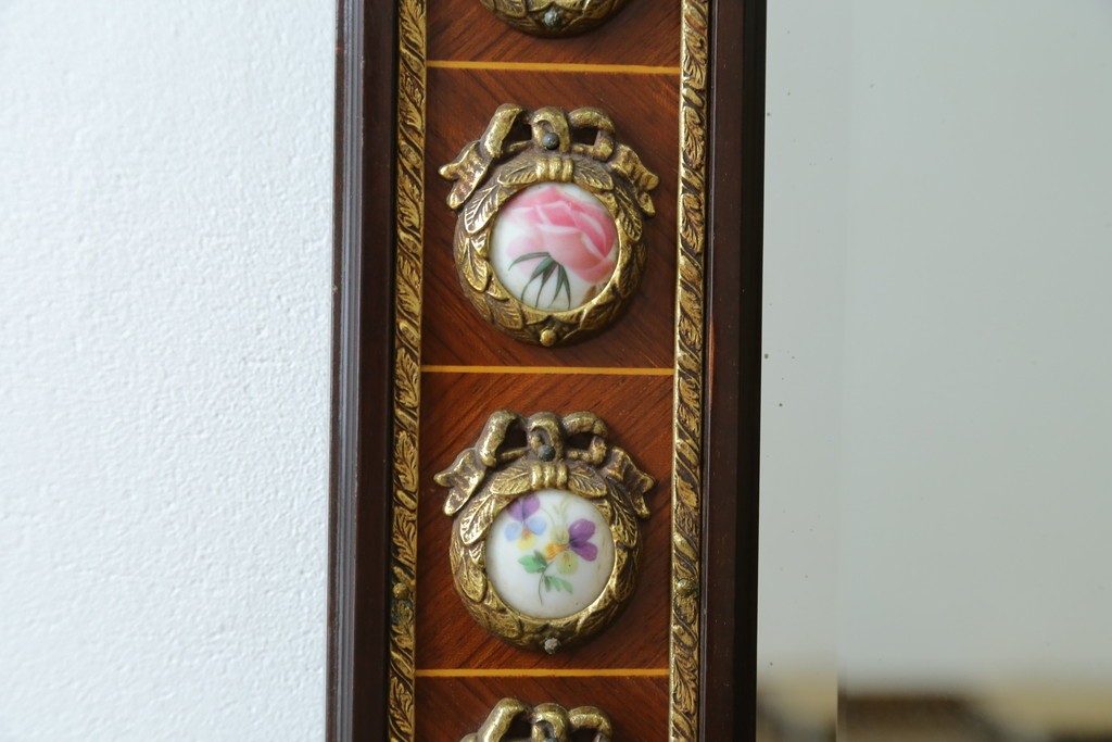 中古　美品　スペイン高級家具　マリネール(MARINER)　圧倒的な存在感!!優雅な空間を演出する装飾壁掛けミラー　(R-083517)