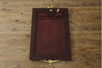 中古　美品　スペイン高級家具　マリネール(MARINER)　圧倒的な存在感!!優雅な空間を演出する装飾壁掛けミラー　(R-083517)