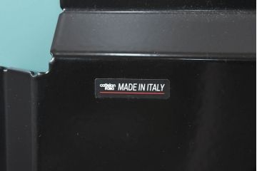 中古　超美品　カッテラ( cattelan italia)　インテリアに映える鏡面デザインのスタイリッシュな掛け時計(ミラークロック、ウォールクロック、壁掛け時計、インテリアミラー時計、鏡面、ミラー)(定価約20万円)(R-083518)
