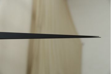 中古　超美品　カッテラ( cattelan italia)　インテリアに映える鏡面デザインのスタイリッシュな掛け時計(ミラークロック、ウォールクロック、壁掛け時計、インテリアミラー時計、鏡面、ミラー)(定価約20万円)(R-083518)