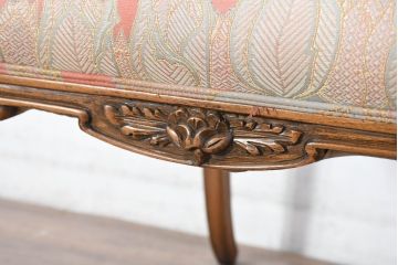 中古　美品!!　最高級モデル　メデア(Medea)　ART-919　アール・ヌーヴォー様式　クラシカルな美しさと繊細な職人技が光るアームチェア(アール・ヌーボー様式、ダイニングチェア、椅子、イス)(定価約65万円)(R-083521)