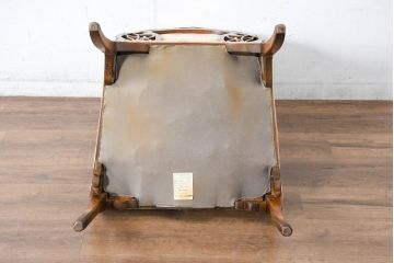 中古　美品!!　最高級モデル　メデア(Medea)　ART-919　アール・ヌーヴォー様式　クラシカルな美しさと繊細な職人技が光るアームチェア(アール・ヌーボー様式、ダイニングチェア、椅子、イス)(定価約65万円)(R-083521)