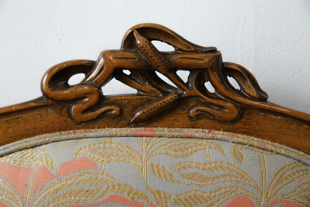 中古　美品!!　最高級モデル　メデア(Medea)　ART-919　アール・ヌーヴォー様式　クラシカルな美しさと繊細な職人技が光るアームチェア　定価約65万円相当　(R-083521)