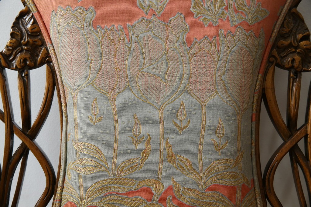 中古　美品!!　最高級モデル　メデア(Medea)　ART-919　アール・ヌーヴォー様式　クラシカルな美しさと繊細な職人技が光るアームチェア　定価約65万円相当　(R-083521)