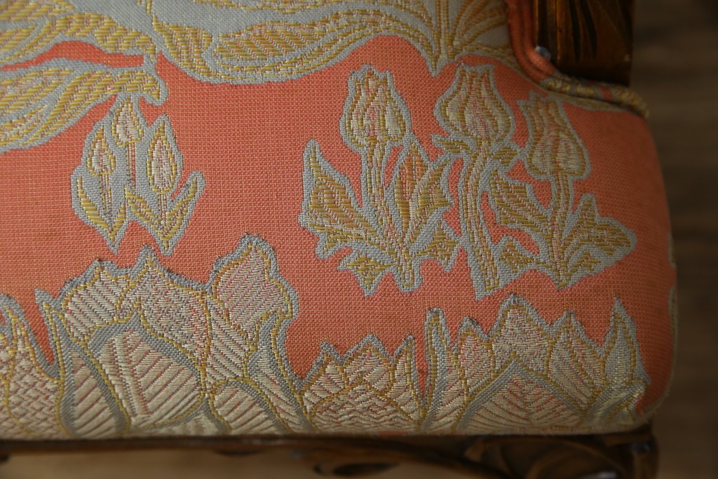 中古　美品!!　最高級モデル　メデア(Medea)　ART-919　アール・ヌーヴォー様式　クラシカルな美しさと繊細な職人技が光るアームチェア　定価約65万円相当　(R-083521)