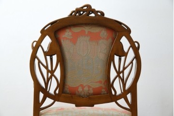 中古　美品!!　最高級モデル　メデア(Medea)　ART-919　アール・ヌーヴォー様式　クラシカルな美しさと繊細な職人技が光るアームチェア　定価約65万円相当　(R-083521)