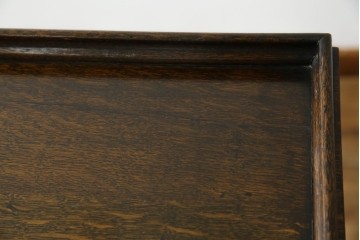 イギリスアンティーク　上手物!!　オーク材　曲線美と風格を兼ね備えたバルボス脚のライティングビューロー　(R-083529)