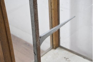 和製アンティーク　昭和レトロ　コレクション映えるすっきり薄型の卓上ガラスケース(ショーケース、Gケース、ディスプレイケース、コレクションケース、飾り棚、陳列棚、店舗什器)(R-083531)