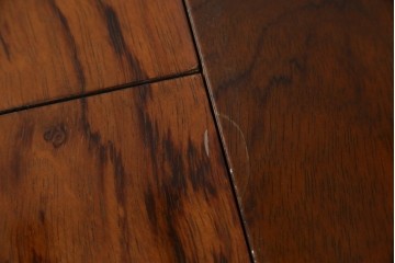 和製ヴィンテージ　マルニ木工　ベルサイユシリーズ　上品な杢目が魅力的なエクステンションテーブル　(R-083532)