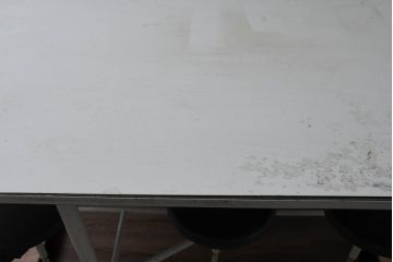 6脚格納スツール付きテーブル(6人掛け、ダイニングテーブル、作業台)(R-083533)