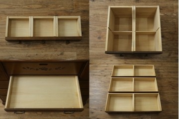 中古　美品　名門家具メーカー 葉山家具　葉山ガーデン　葉山クラシックシリーズ　優美なローズ&リーフ模様の彫刻がクラシック感を高めるドレッシングチェスト　定価約30万円　(R-083536)