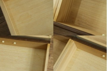 中古　美品　名門家具メーカー 葉山家具　葉山ガーデン　葉山クラシックシリーズ　優美なローズ&リーフ模様の彫刻がクラシック感を高めるドレッシングチェスト　定価約30万円　(R-083536)