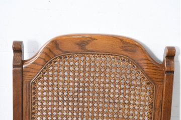 中古　三越家具(現カントリーハウス)　クラシカルな佇まいが魅力のアームレスチェア(ダイニングチェア、椅子、イス)(定価約8万円)(R-083543)