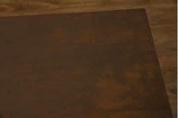 和製ビンテージ　樺(カバ)材　和とモダンデザインが融合した楔(クサビ)式横桟の民芸風ローテーブル　(R-083545)