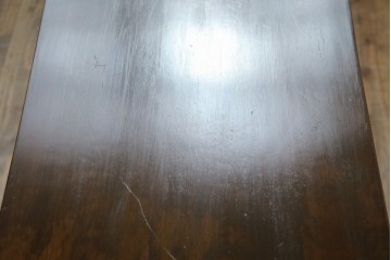 和製ビンテージ　樺(カバ)材　和とモダンデザインが融合した楔(クサビ)式横桟の民芸風ローテーブル　(R-083545)