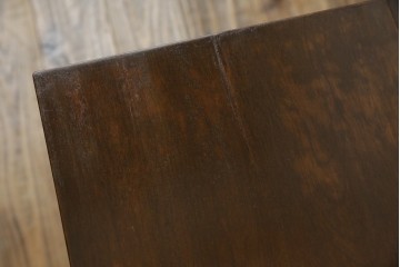 和製ビンテージ　樺(カバ)材　和とモダンデザインが融合した楔(クサビ)式横桟の民芸風ローテーブル　(R-083545)