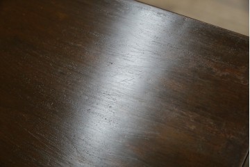 和製ビンテージ　樺(カバ)材　和とモダンデザインが融合した楔(クサビ)式横桟の民芸風ローテーブル　(R-083545)