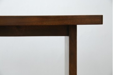 和製ビンテージ　樺(カバ)材　和とモダンデザインが融合した楔(クサビ)式横桟の民芸風ローテーブル　(R-083545)