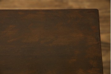 和製ビンテージ　樺(カバ)材　和とモダンデザインが融合した楔(クサビ)式横桟の民芸風ローテーブル　(R-083545)