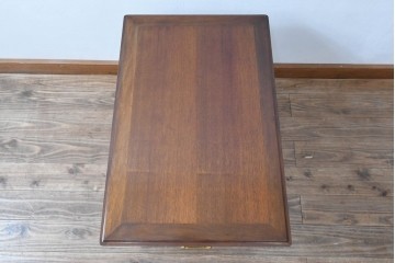 中古　maruni(マルニ木工)　地中海ロイヤルシリーズ(ROYAL)　上品で繊細な装飾が英国クラシックを彷彿とさせる引き出し付きエンドテーブル　定価約13万円　(R-083550)