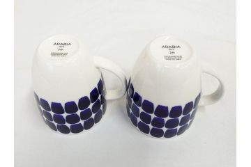 ARABIA FINLAND　24h(トゥオキオ)/KOKO(ココ)　食卓に自然に馴染み料理を引き立てるプレート6枚&マグカップ2客セット(ディーププレート、オーバル、ボウル、大皿、中皿、アラビア、フィンランド、北欧食器)(R-083554)