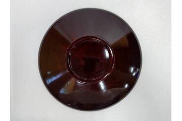 都筑幸哉作　輪島塗　蒔絵　松溜塗　桐の花　雅な佇まいの銘々盆10客セット(お盆、トレイ、トレー、銘々皿、木製、漆器、和食器、共箱付)(R-083556)