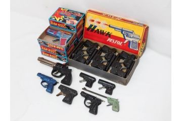 HAWK PISTOL スパークリングコルト455　ピストル　おもちゃ　トイガン　ブリキ銃まとめて26点セット(SUNSTAR、KING、FUJI、No.1、BEST、SPARKLING COLT、玩具)(R-083558)