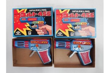 HAWK PISTOL スパークリングコルト455　ピストル　おもちゃ　トイガン　ブリキ銃まとめて26点セット(SUNSTAR、KING、FUJI、No.1、BEST、SPARKLING COLT、玩具)(R-083558)