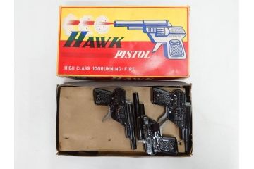 HAWK PISTOL スパークリングコルト455　ピストル　おもちゃ　トイガン　ブリキ銃まとめて25点セット(FIRST、FUJI、No.1、BEST、SPARKLING COLT、玩具)(R-083559)