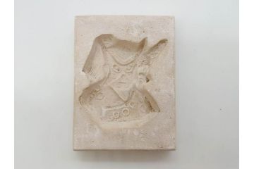 当時物　泥面子の型28点セット(泥めんこ、土人形、郷土玩具、メンコ、ミッキー、ドナルド、ブタ、TNK、アニメ、キャラクター、フクロウ、天狗)(R-083563)