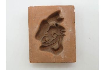 当時物　泥面子の型28点セット(泥めんこ、土人形、郷土玩具、メンコ、ミッキー、ドナルド、ブタ、TNK、アニメ、キャラクター、フクロウ、天狗)(R-083563)