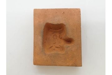 当時物　泥面子の型28点セット(泥めんこ、土人形、郷土玩具、メンコ、ミッキー、ドナルド、ブタ、TNK、アニメ、キャラクター、フクロウ、天狗)(R-083563)