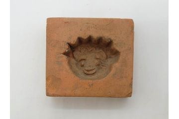 当時物　泥面子の型28点セット(泥めんこ、土人形、郷土玩具、メンコ、ミッキー、ドナルド、ブタ、TNK、アニメ、キャラクター、フクロウ、天狗)(R-083563)