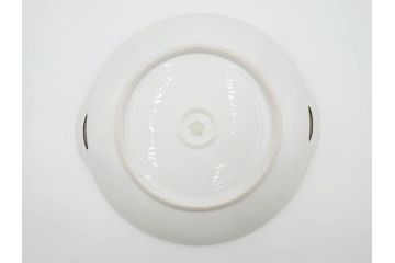 明治〜大正期　オールドノリタケ　NORITAKE　金彩　金盛　ハンドペイント　雉　蝶　丁寧に施された装飾が日常に彩りと品格を添えるプレート2枚セット(ちょう、鳥、キジ、取手付、大皿、中皿、洋食器)(R-083568)
