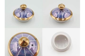 明治〜大正期　オールドノリタケ　NORITAKE　花籠　ラスター彩と金彩が織りなす幻想的な輝きが贅沢なひとときを演出するポット・カップ&ソーサー4客セット(ティー、コーヒー、マルキ印、C&S、洋食器)(R-083569)