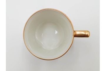 明治〜大正期　オールドノリタケ　NORITAKE　花籠　ラスター彩と金彩が織りなす幻想的な輝きが贅沢なひとときを演出するポット・カップ&ソーサー4客セット(ティー、コーヒー、マルキ印、C&S、洋食器)(R-083569)