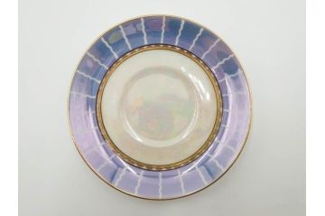 明治〜大正期　オールドノリタケ　NORITAKE　花籠　ラスター彩と金彩が織りなす幻想的な輝きが贅沢なひとときを演出するポット・カップ&ソーサー4客セット(ティー、コーヒー、マルキ印、C&S、洋食器)(R-083569)