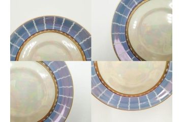 明治〜大正期　オールドノリタケ　NORITAKE　花籠　ラスター彩と金彩が織りなす幻想的な輝きが贅沢なひとときを演出するポット・カップ&ソーサー4客セット(ティー、コーヒー、マルキ印、C&S、洋食器)(R-083569)