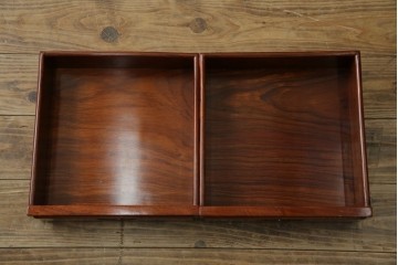 アジアンビンテージ　民芸家具　螺鈿(ラデン)象嵌入り　上品な佇まいが美しい6杯小引き出し　(R-083578)