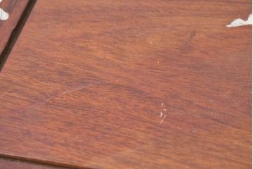 アジアンビンテージ　民芸家具　螺鈿(ラデン)象嵌入り　上品な佇まいが美しい6杯小引き出し(卓上収納、小物収納、ヴィンテージ)(R-083578)