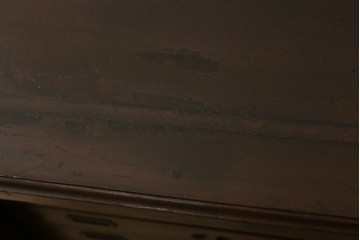 和製アンティーク　整理整頓に便利!!木の風合いを活かしたレコードケース　※塗り直し跡あり　(R-083579)