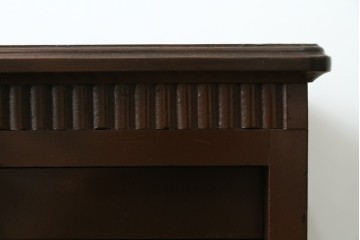 和製アンティーク　整理整頓に便利!!木の風合いを活かしたレコードケース　※塗り直し跡あり　(R-083579)