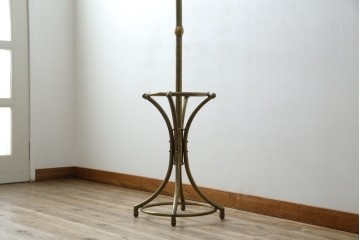 中古　美品　最高級品　オランダ　アイホールツ(EICHHOLTZ)　真鍮製　アンティーク仕上げ　空間のアクセントになるラグジュアリーなコートハンガー　定価約26万円相当　(R-083583)