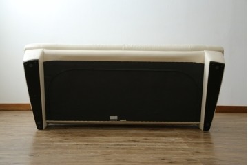 中古　美品　カリモク家具(karimoku)　Chitano(チターノ)　レザー(本革)　シンプルながら洗練されたデザインが美しい2人掛けソファ　定価約32万円相当　(R-083585)