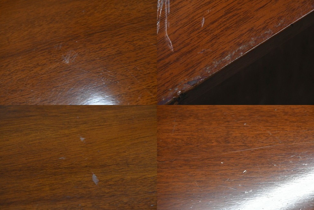中古　高級品　マホガニー材　ヒッコリーチェア(HICKORY CHAIR)　優雅な象嵌が印象的なサイドボード　定価約94万円　(R-083592)