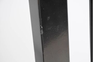 和製ビンテージ　希少モデル　コクヨ(KOKUYO)　モダンな縦格子デザインが素敵!シックなブラック塗装のダイニングチェア6脚セット(アームレスチェア、椅子、イス、ヴィンテージ、バラ売り可能)(R-083593)