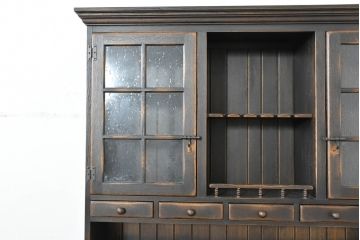 中古　美品!!　飛騨産業　PROVINCIAL(プロヴィンシャル・プロビンシャル)　クラシカルな空間づくりにぴったりなカップボード(収納棚、戸棚、飾り棚、食器棚、キャビネット)(定価約133万円)(R-083596)