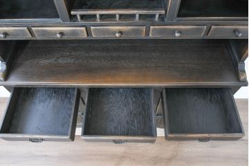 中古　美品!!　飛騨産業　PROVINCIAL(プロヴィンシャル・プロビンシャル)　クラシカルな空間づくりにぴったりなカップボード(収納棚、戸棚、飾り棚、食器棚、キャビネット)(定価約133万円)(R-083596)